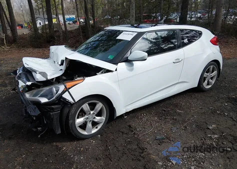 2014 Hyundai Veloster Base W/Black z USA, uszkodzony, nr VIN KMHTC6AD6EU210770